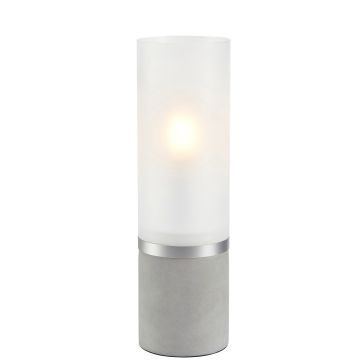 Molo bordlampe, høyde 30 cm, Grå / Frostet