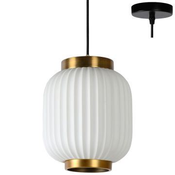Gosse takpendel, diameter 20 cm, Hvit
