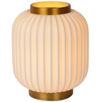 Gosse bordlampe, høyde 24 cm, Hvit