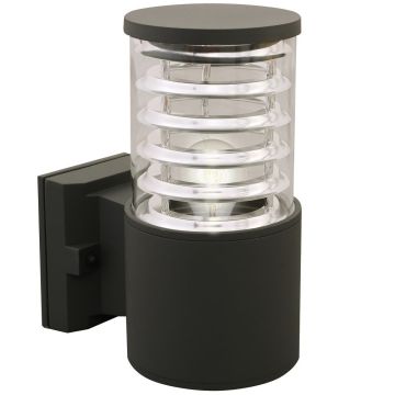 Kolv vegglampe, Mørk grå