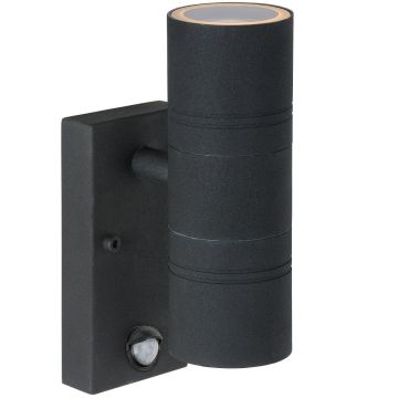 Arne 2xGU10 vegglampe med bevegelsessensor, lys opp og ned