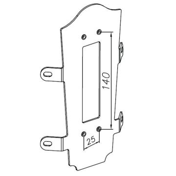 152 Hjørnebeslag, Hvit (RAL9003)