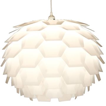 Carpatica takpendel, diameter 60 cm, Hvit