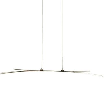 Svala pendelskinne, lengde 114 cm, 30W dimbar LED 3000K 2227lm, Krom