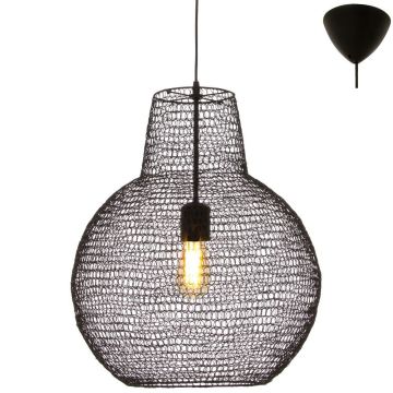 Trassel takpendel, diameter 45 cm, Sort