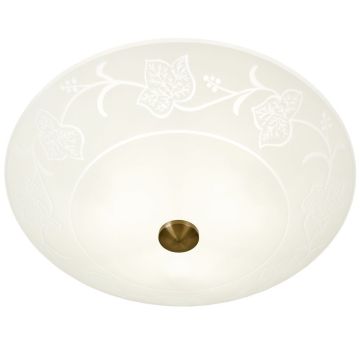Vinranka plafond, diameter 50 cm, Hvit / Antikk