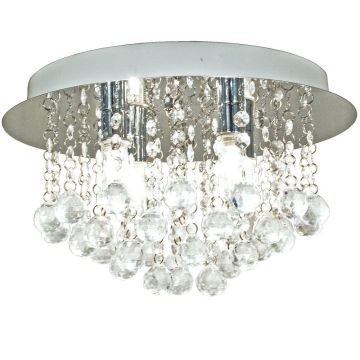 Teresa taklampe for bad, diameter 36 cm, Krom