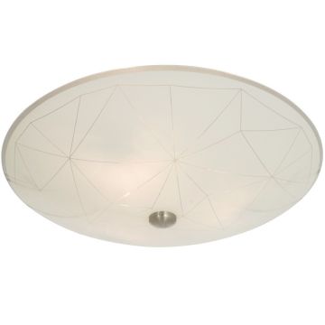 Sektor plafond, diameter 42 cm, Hvit / Stål