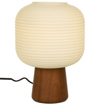 Aura bordlampe, høyde 28 cm, Brunbeiset