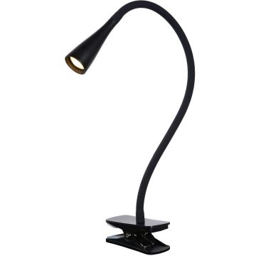 Zozy klemlampe, lengde 53 cm, 3000K 250lm, Step-dim, Sort