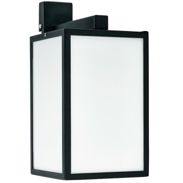 Lofoten 1969 vegglampe, Sort / Opalhvit avdekning