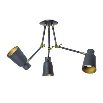 Funk 3 takpendel, høyde maks 61 cm, Mørk brun