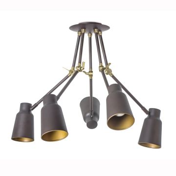 Funk 5 takpendel, høyde maks 61 cm, Mørk brun