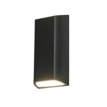 Nemi K2 vegglampe, dimbar LED 3000K 400lm, Grafitt (RAL7024)