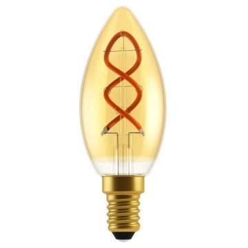 Mignon E14 C35 Spiral LED 2,5W 136lm 2000K Rav, dimbar (begrenset antall)