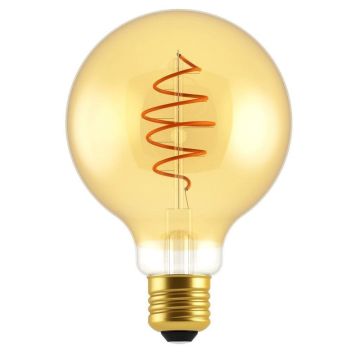 Globe E27 G95 Spiral LED 5W 250lm 2000K Rav, dimbar