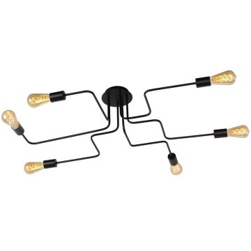 Lester 6 taklampe, 100 x 75 cm, Sort