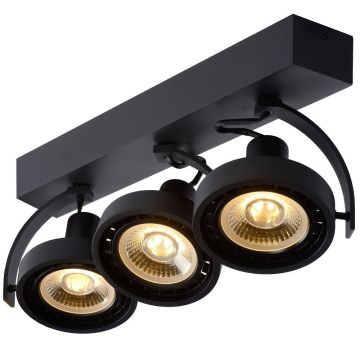 Dorian 3 takspot, inkl Dim-To-Warm LED-pærer, Sort
