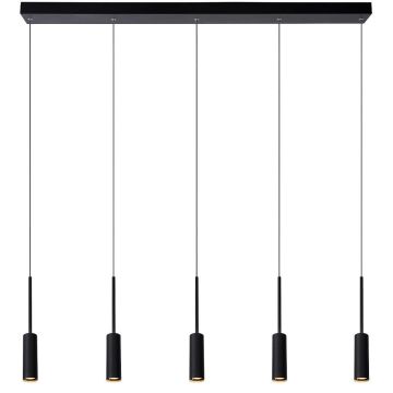 Tubule 5 pendelskinne, 5x7W LED 2700K, Sort