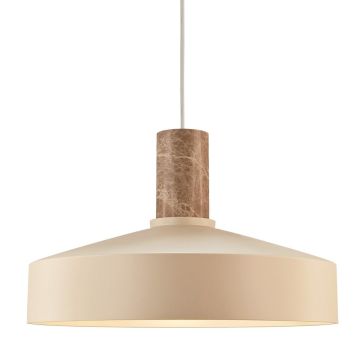 Elvas takpendel, diameter 37 cm, Beige / Brun marmor