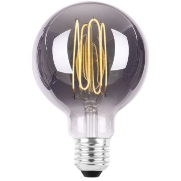 Globe E27 G95 4W LED 130lm 2700K Røykfarget, dimbar