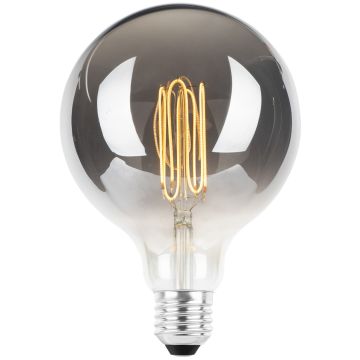 Globe E27 G125 4W LED 130lm 2700K Røykfarget, dimbar