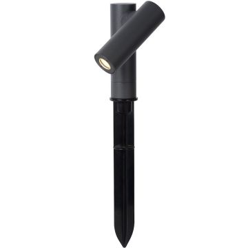 Tatum hagespot med jordspyd, 4W LED 3000K 417lm, Antrasitt