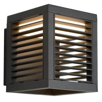 Slits vegglampe, 10W LED 2700K 576lm IP54, Antrasitt (begrenset antall)