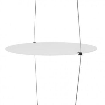 Coassiale taklampe, 20W LED, høyde 250 cm, Sort