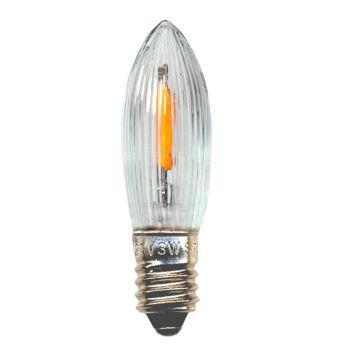 Reservepære Universal LED E10 23-55V 0,2W 5,5lm 2100K klar 3pk