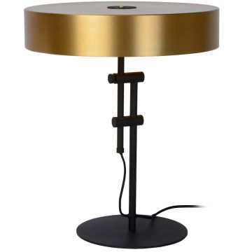Giada bordlampe, høyde 53 cm, Matt Sort/Satin messing