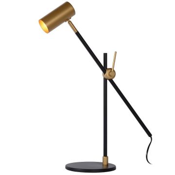 Philine skrivebordslampe, høyde 50 cm, Sort/Gull
