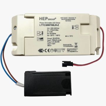 LED driver 700mA 30W (30-42V), HEP, dimbar