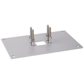 3081 Fotplate, Aluminiumsfarget (RAL9006)