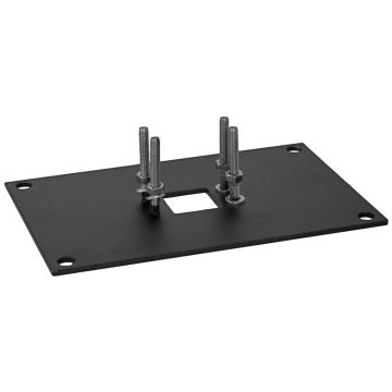 3081 Fotplate, Sort (RAL9005)