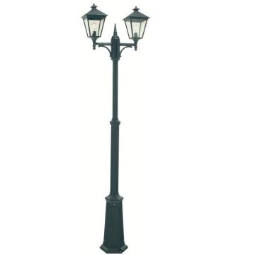Norlys London 482 lyktestolpe, høyde 185-275 cm, 2 lyktehoder