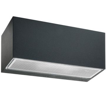 Asker Big 1300 vegglampe, lys opp og ned, LED 3000K 482lm, Grafitt (RAL7016)