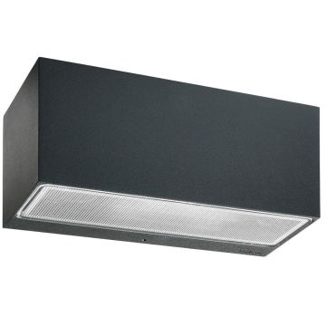 Asker Big 1306 vegglampe, lys opp og ned, LED 3000K 807lm, Grafitt (RAL7016)