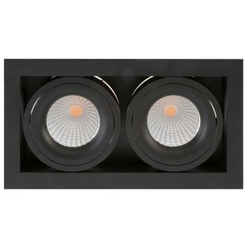 Dakota duo downlight, 30° tilt, dimbar LED 2700K 2x530lm