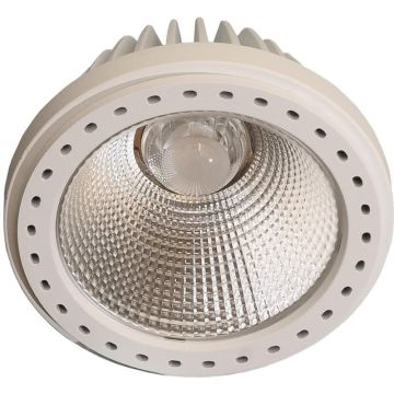 Ecolux LED (AR-111), 18W Bridgelux LED 40º m/dimbar driver, 2700K, 1404lm, Hvit