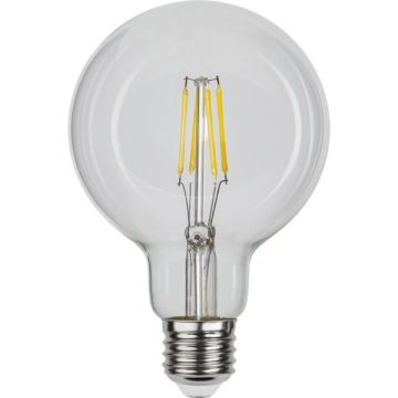 Globe E27 G95 LED 4W 470lm 4000K (kaldt lys) Klar, dimbar