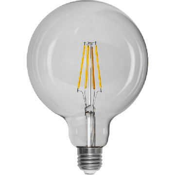 Globe E27 G125 LED 7,5W 806lm 2700K Klar, dimbar
