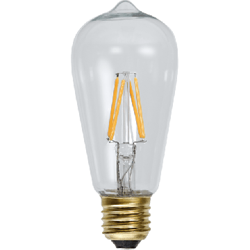 Dekorpære Edison E27 ST58 LED 1,6W 140lm 2100K, dimbar