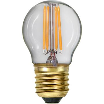 Decoration Krone E27 G45 LED 4W 350lm 2100K Soft Glow Klar, dimbar