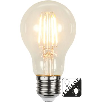 Decoration Normal E27 A60 LED 4,2W 2100K 350lm Klar, Med lyssensor