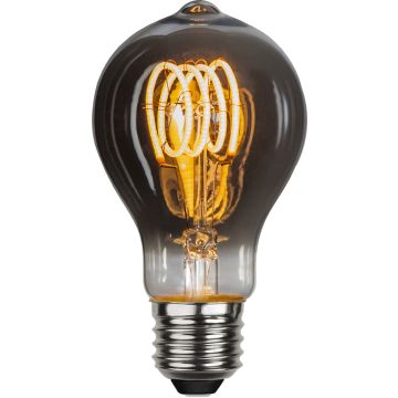 Decoration E27 TA60 Spiral LED 2W 2100K 50lm Røykfarget, dimbar