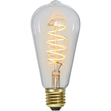 Decoration Lanterne E27 ST64 Spiral LED 4W 270lm 2100K 3-step dimmer med minne