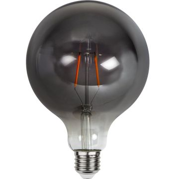 Plain Heavy Smoke E27 G125 LED 1,8W 80lm 2100K soft glow, Røykfarget
