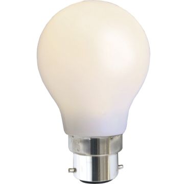 Decoration Normal B22 A55 LED 0,9W 25lm 2600K, Opalhvit polykarbonat