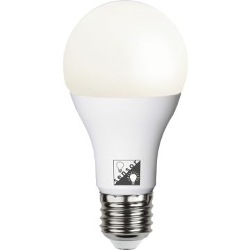 Illumination E27 A60 LED 9,6W 1055lm 2700K Opalhvit, Med lyssensor